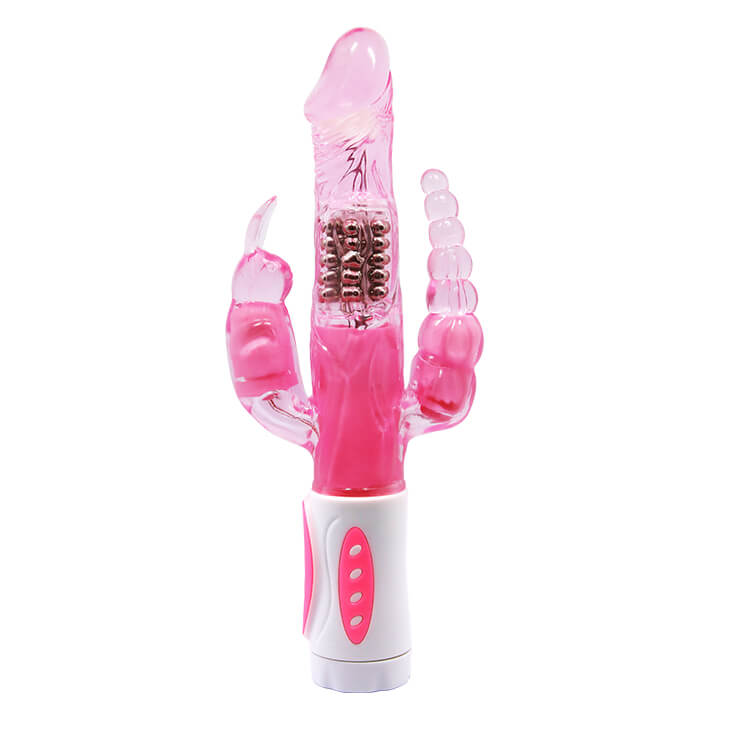 DV11A Dương vật giả xoay ngoáy với 2 nhánh rung âm đạo hậu môn