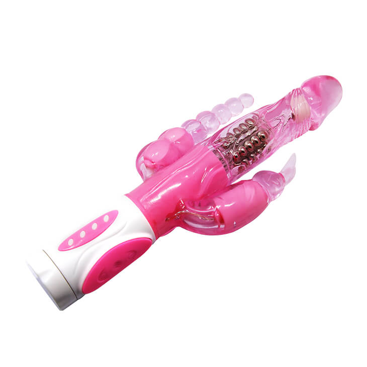DV11A Dương vật giả xoay ngoáy với 2 nhánh rung âm đạo hậu môn