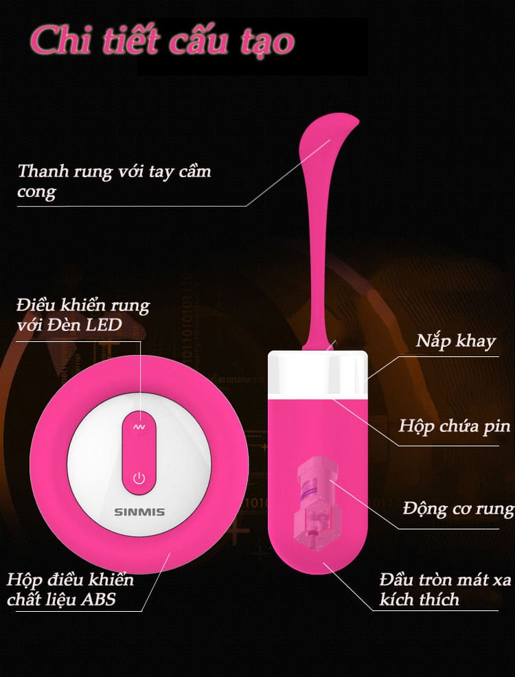 Trứng rung cao cấp điều khiển kích thích điểm G sướng