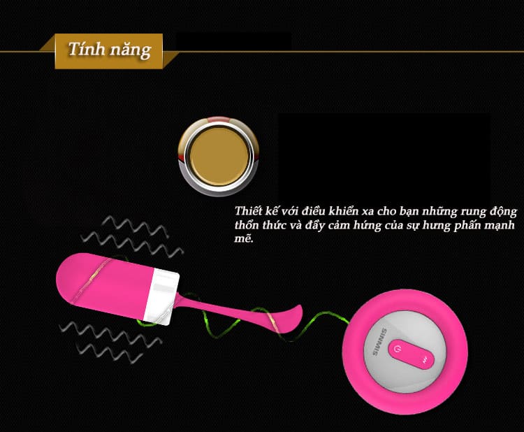 Trứng rung cao cấp điều khiển kích thích điểm G sướng