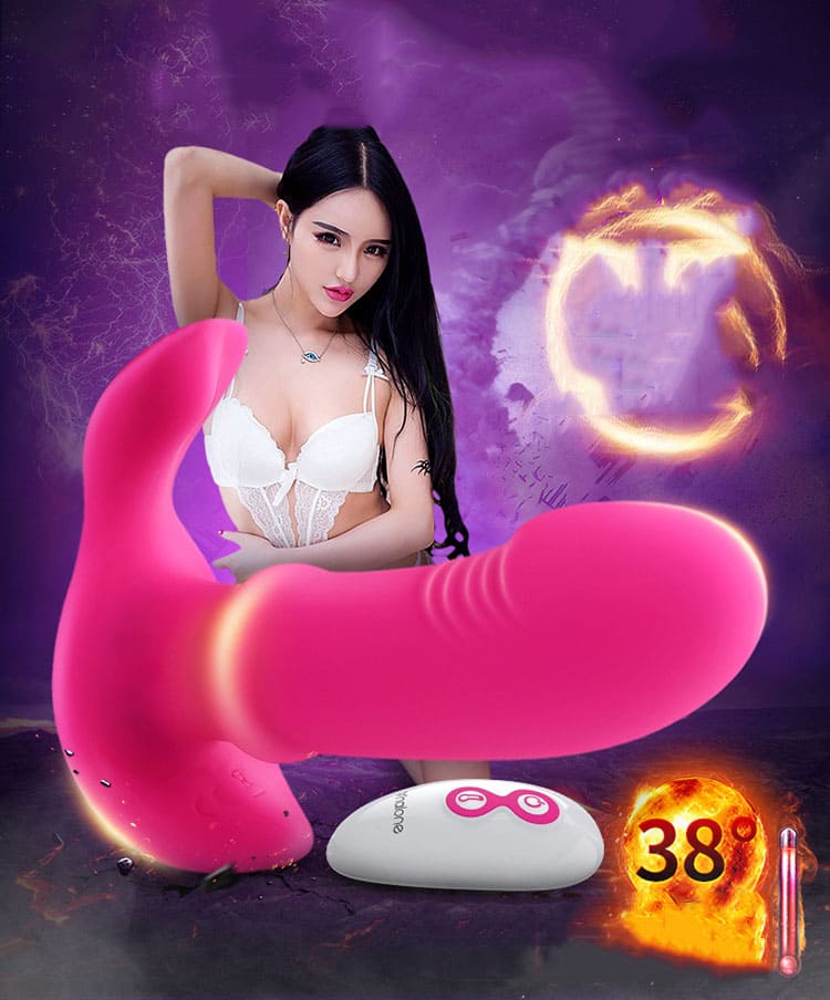 Dương vật giả siêu rung sưởi ấm âm đạo sướng ra nước nhiều hơn