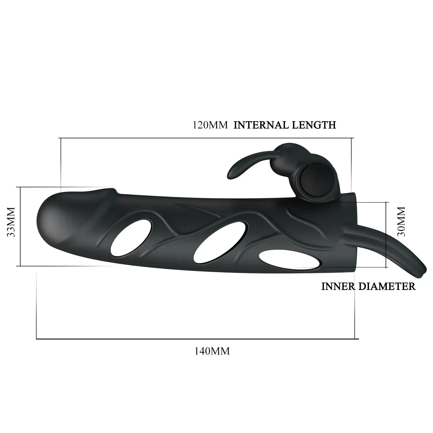 bao cao su đôn dên nâng cấp cậu nhỏ BD33, silicone cao cấp, rung kích thích, nâng cấp cậu nhỏ
