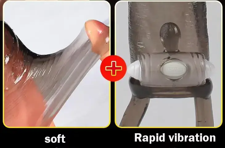 Bao đôn quai đeo có rung siêu gân BD35 chất liệu silicone siêu gân mềm mại, tăng kích thước, kích thích điểm G mãnh liệt.