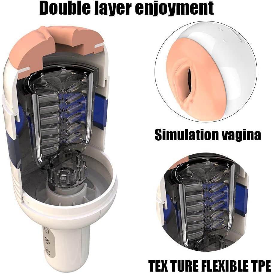 AD36D Đồ chơi tình dục tự động cho nam giới tự sướng xoay rung dương vật AD36D do choi tinh duc tu dong cho nam gioi tu suong xoay rung bu mut duong vat 6