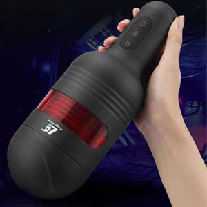 AD36E Âm đạo giả tự động đồ chơi tình dục nam xoay rung bú mút dương vật