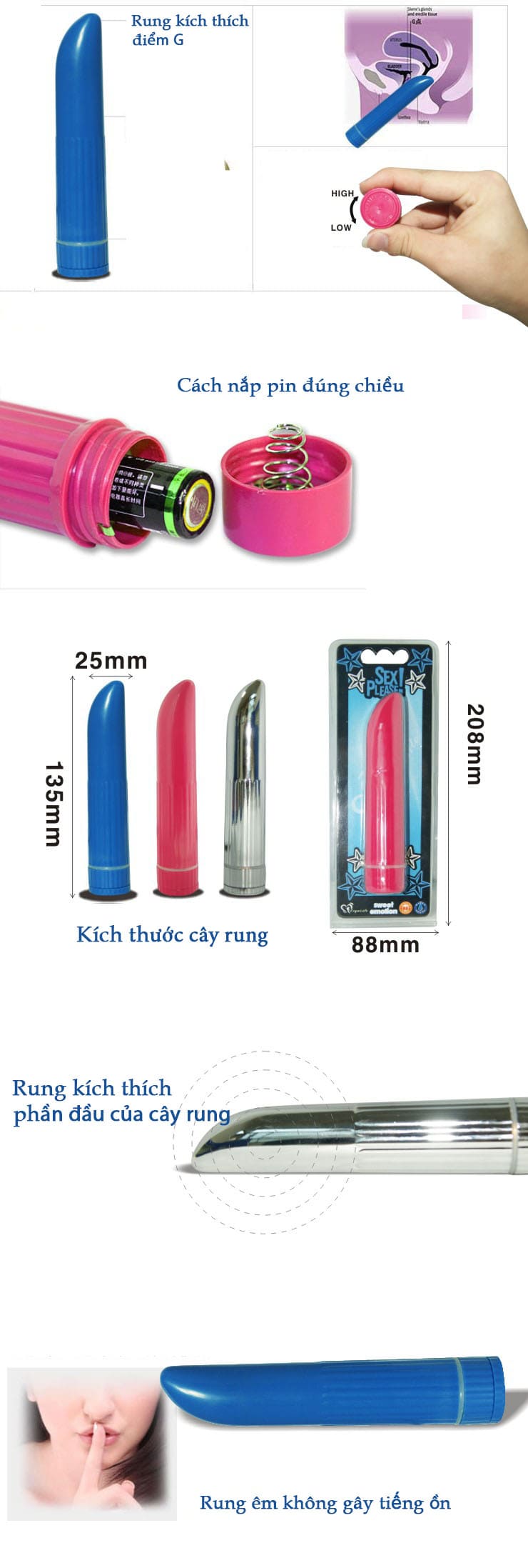 MS27C que rung tinh duc cho phu nu dung pin cuc manh hinh vien dan inox 6
