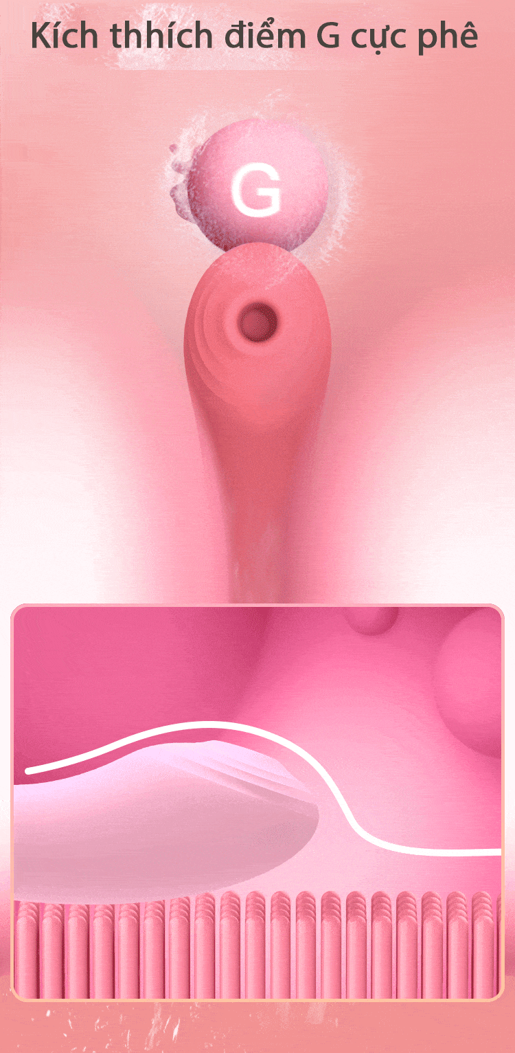 MS41G Máy rung tình yêu cao cấp bú liếm âm vật kích thích điểm G nữ MS41G May rung tinh yeu cao cap bu liem am vat kich thich am dao nu cuc phe 4