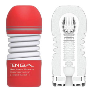 cốc thủ dâm Tenga Rolling Head Cup với thiết kế xoắn ốc, điều chỉnh lực hút và kích thích mạnh mẽ đầu dương vật, cốc tự sướng cao cấp từ Nhật Bản