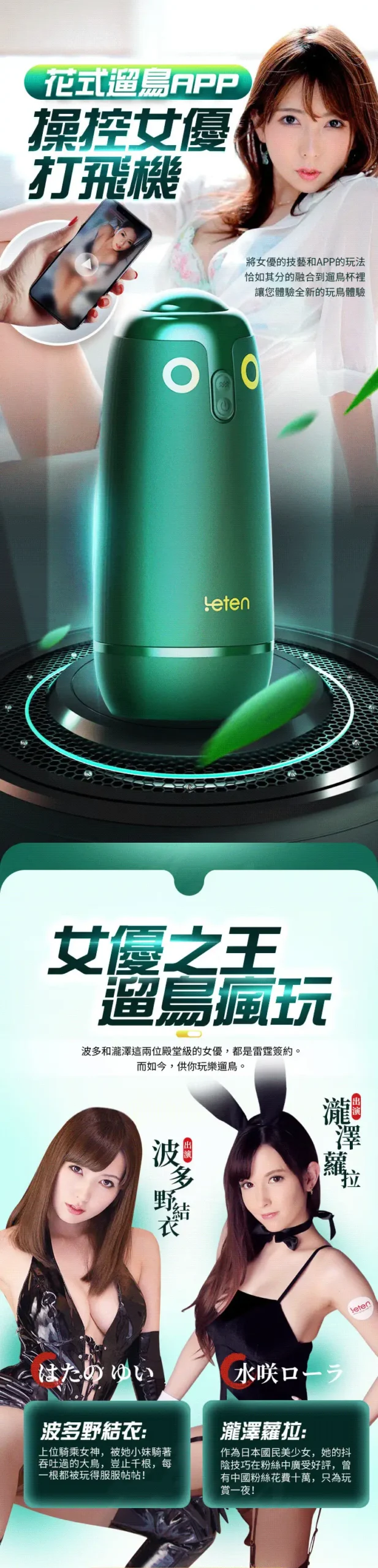 Tổng quan âm đạo giả như thật Nhật Bản cao cấp cho nam tự sướng Leten Thunder AD33E1