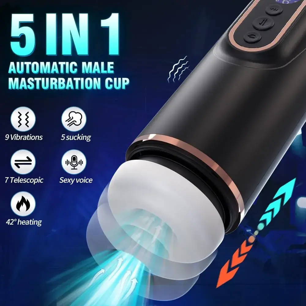 Máy Thủ Dâm Tự Động Cho Nam Nhiều Chế Độ Cực Phê AD34F