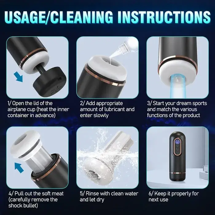 Máy Thủ Dâm Tự Động Cho Nam Nhiều Chế Độ Cực Phê AD34F