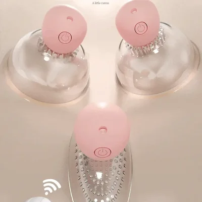 Bộ máy rung lưỡi liếm vú và âm vật DC67V có điều khiển từ xa, gồm máy massage ngực và máy liếm âm vật, dùng để kích thích tình dục nữ