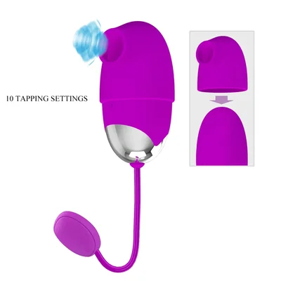 Trứng rung tình yêu cao cấp EG30M màu tím, điều khiển qua app điện thoại, chất liệu silicone mềm mịn.