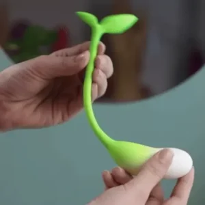 Trứng rung tình yêu cao cấp nụ xuân EG34G hình nụ hoa màu xanh lơ trắng, chất liệu silicone, điều khiển bằng có dây, hoặc điều khiển app điện thoại, rung mạnh kích thích âm đạo