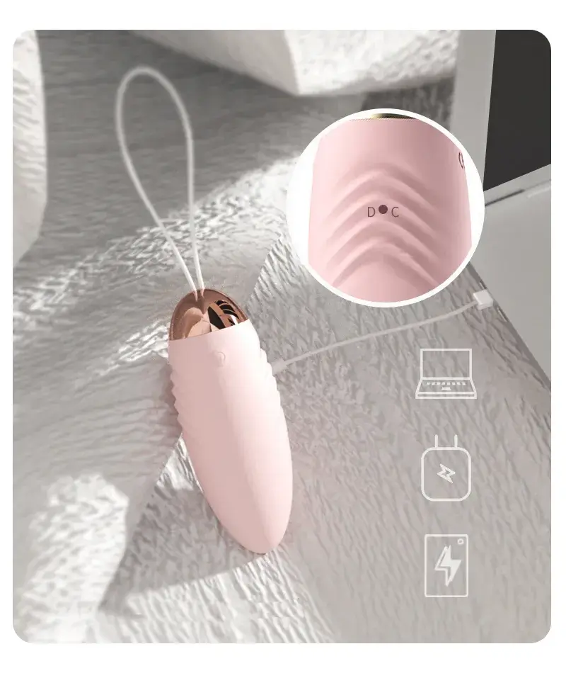 Trứng rung tình yêu không dây làm nữ sướng EG12A silicone 10 chế độ rung ấm nóng điều khiển từ xa kích thích âm đạo điểm G