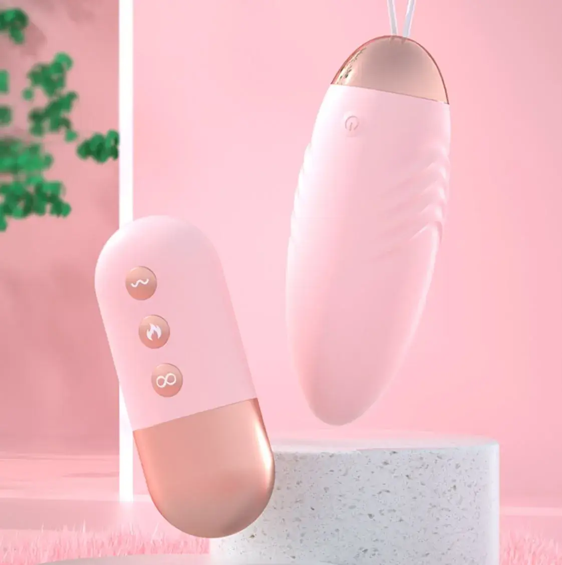 Trứng rung tình yêu không dây làm nữ sướng EG12A silicone 10 chế độ rung ấm nóng điều khiển từ xa kích thích âm đạo điểm G