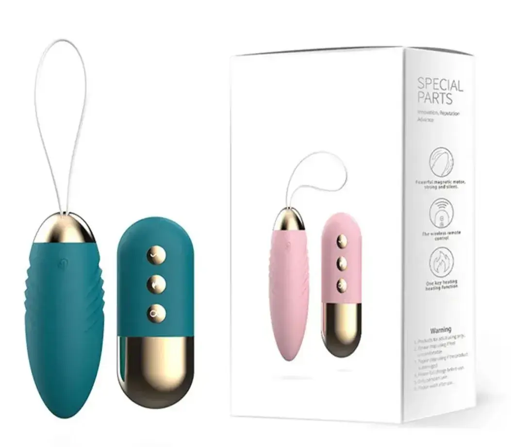 Trứng rung tình yêu không dây làm nữ sướng EG12A silicone 10 chế độ rung ấm nóng điều khiển từ xa kích thích âm đạo điểm G