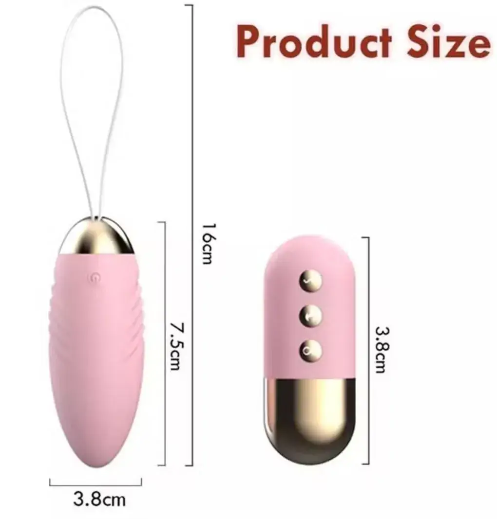 Trứng rung tình yêu không dây làm nữ sướng EG12A silicone 10 chế độ rung ấm nóng điều khiển từ xa kích thích âm đạo điểm G