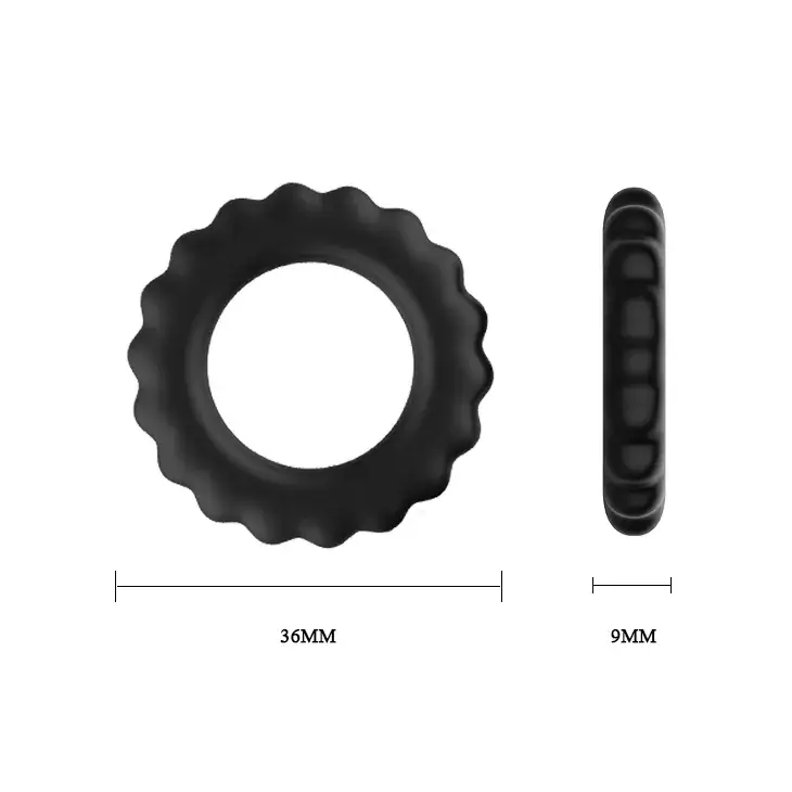 Vòng đeo cu silicone BAILE DC60U gân răng cưa tăng khoái cảm Vòng đeo cu silicone BAILE DC60U gân răng cưa tăng khoái cảm