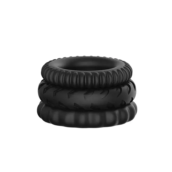 Vòng đeo cu silicone BAILE DC60U gân răng cưa tăng khoái cảm Vòng đeo cu silicone BAILE DC60U gân răng cưa tăng khoái cảm